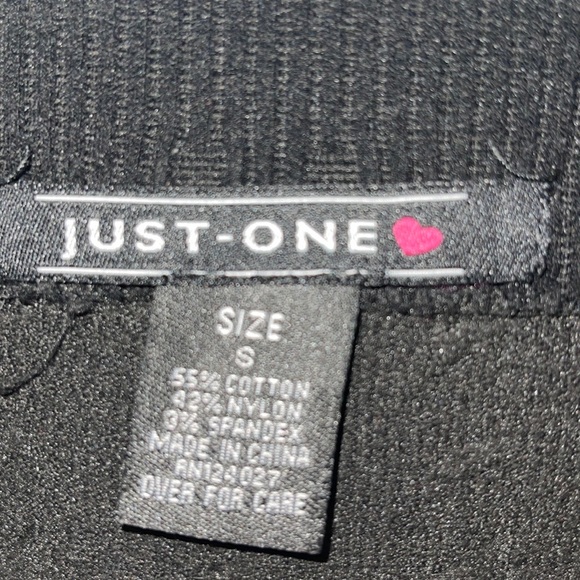 Just One Style Sweater Leggings Black Winter Warm Stretchy Small. - Picture 4 of 5